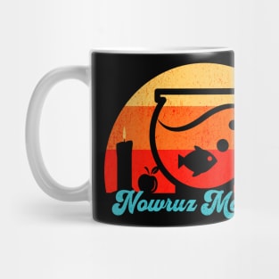Retro Nowruz Mobarak Goldfish Mug